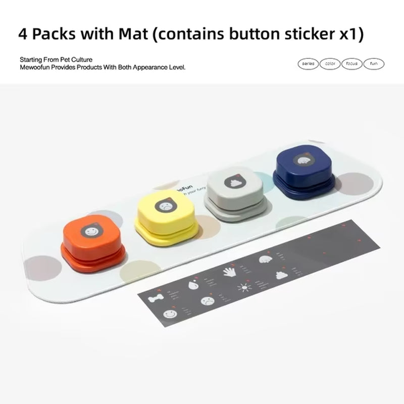 Talkipaws Smart Button Set – Teach Your Pet to Speak with a Paw